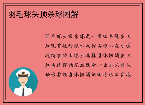 羽毛球头顶杀球图解